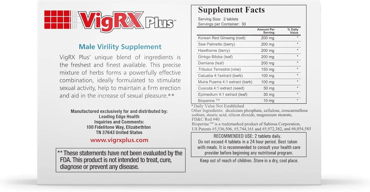 Vigrx Plus Tablets 60s