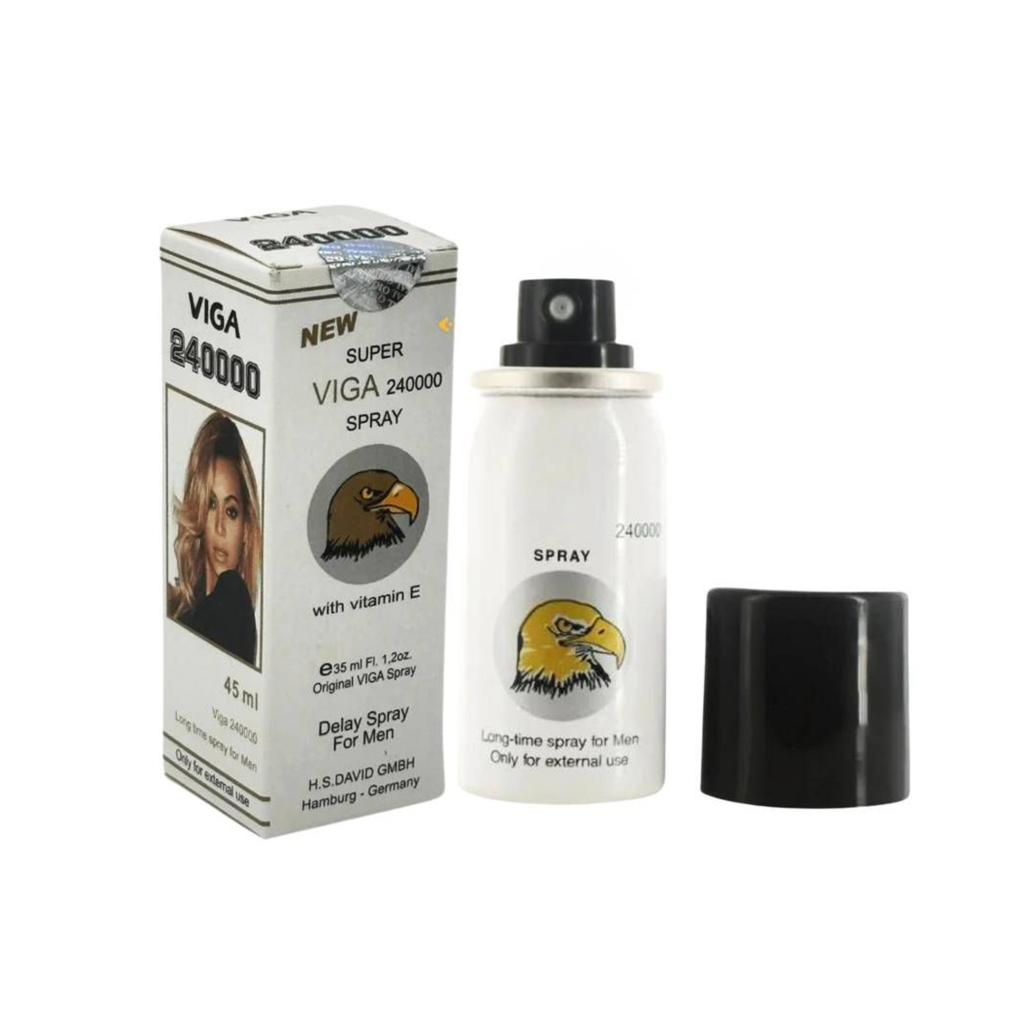 VIGA 240000 Delay Spray for Men – Long-Lasting Performance Support Spray (45ml)
