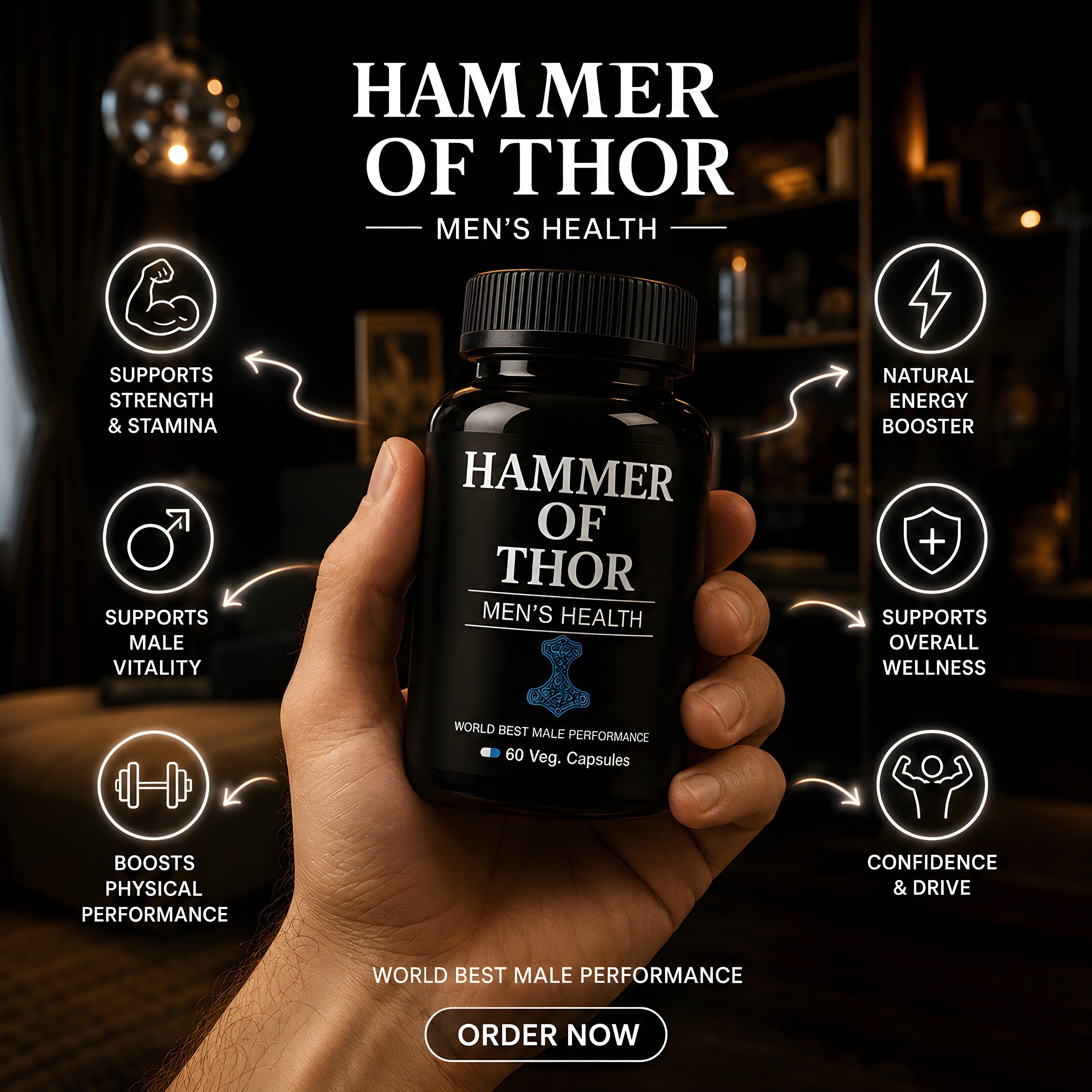 Hammer of Thor Men's Health – Premium Male Vitality Formula