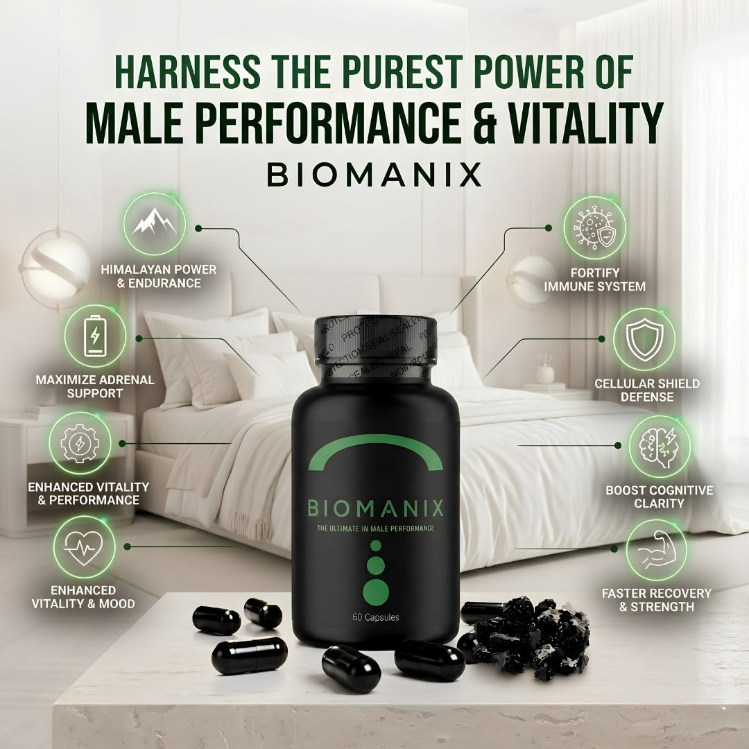 BioManix Male Performance Capsules – Premium Vitality, Energy & Wellness Support (60 Capsules)