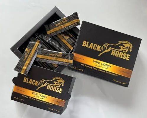 Black Horse Honey 24 Sachet USA By Emirates Herbals Store Only