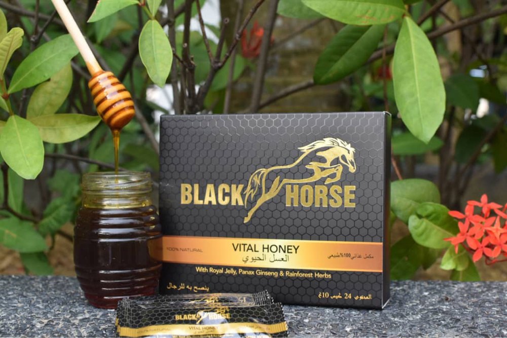 Black Horse Honey 24 Sachet USA By Emirates Herbals Store Only